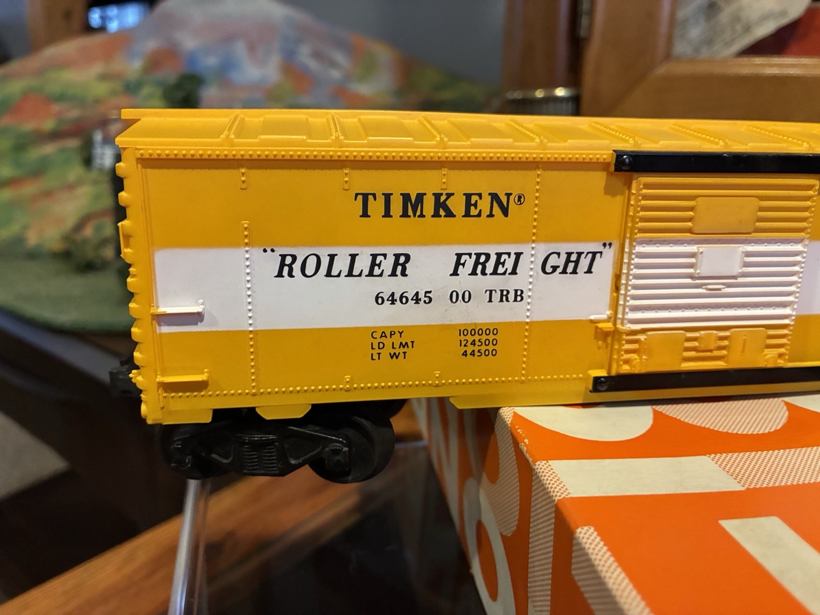 ~Mint Un-Run~Lionel Postwar 6464-500 Timken (Painted Yellow Mold) C9 Boxed!