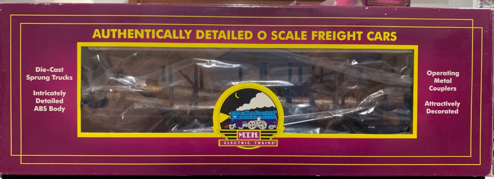 MTH 20-98101 W Virginia Pulp & Paper Log Car #60556 O Scale 1/48 NEW- Never Run