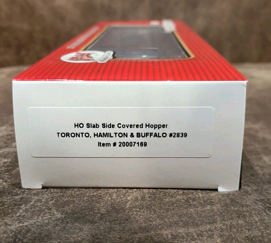 Atlas 20007169 HO Toronto, Hamilton & Buffalo Slab Side Covered Hopper #2839 NIB