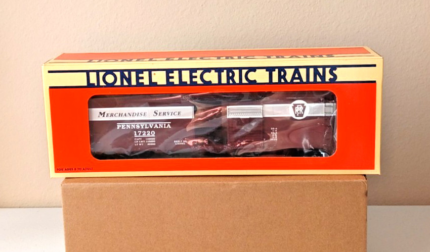 LIONEL 6-17220 Pennsylvania Railroad PRR Merchandise Standard O Gauge Boxcar