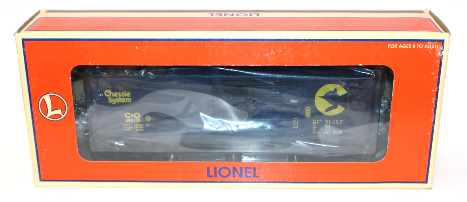 Lionel 6-17245 O C&O PS-1 Box Car #495119 1:48 (scale) NIB 1998 USA Made
