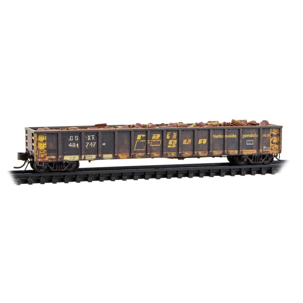 Micro Trains N 170144050 CSX Railgon Weathered Mill Gondola Grit N’ Grime Series