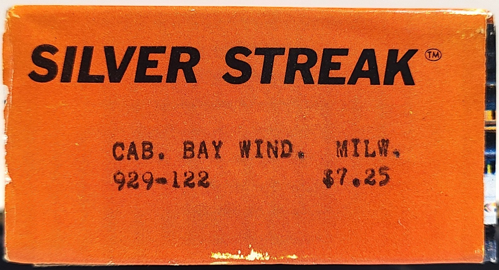 SILVER STREAK #929-122, CABOOSE, BAY WINDOW, MILWAUKEE ROAD, DECORATED, NOS