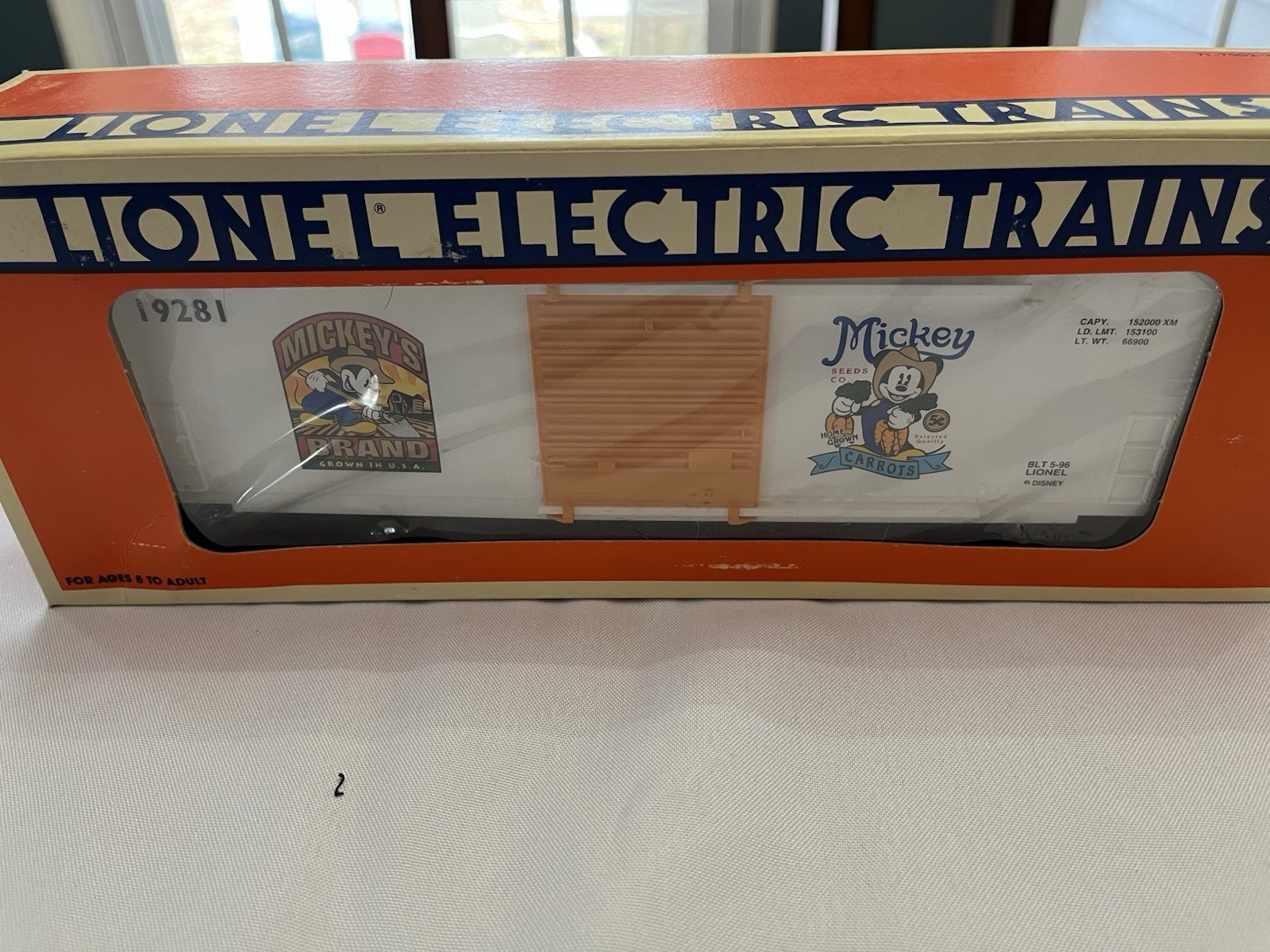 Lionel Disney Mickey’s Brand Carrots 19281 in Original Box