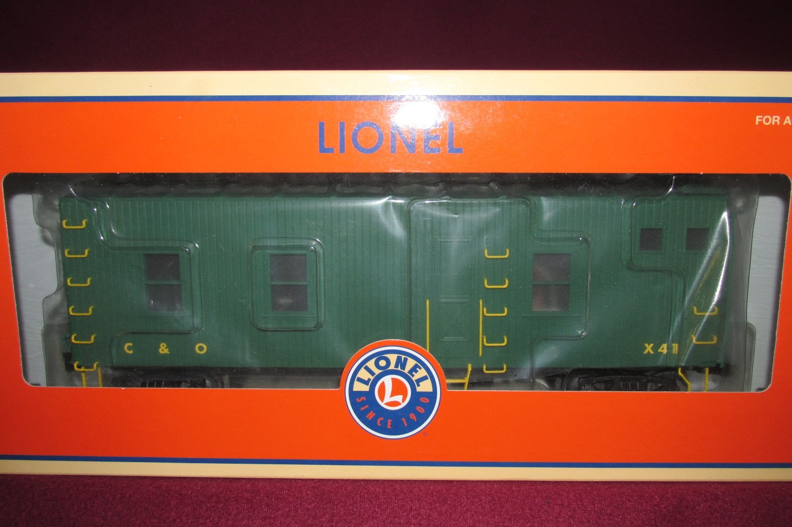 LIONEL 2126580 CHESAPEAKE & OHIO KITCHEN X41 MOW BOXCAR, SOUND, LED LIGHTS