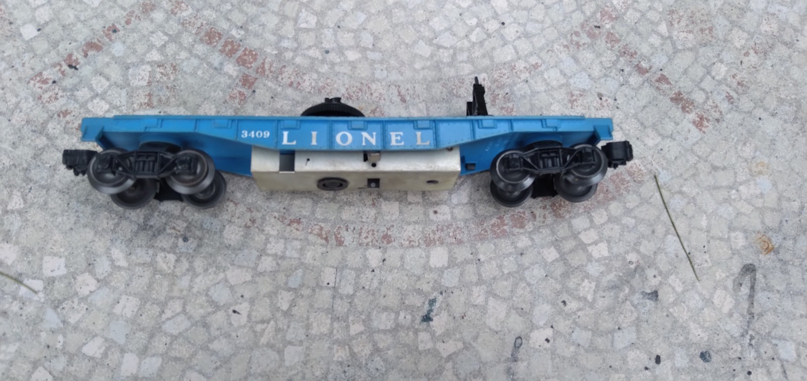 Lionel Postwar O O27 Gauge Scarce 3409 Cheapie Helicopter Launching Flat Car