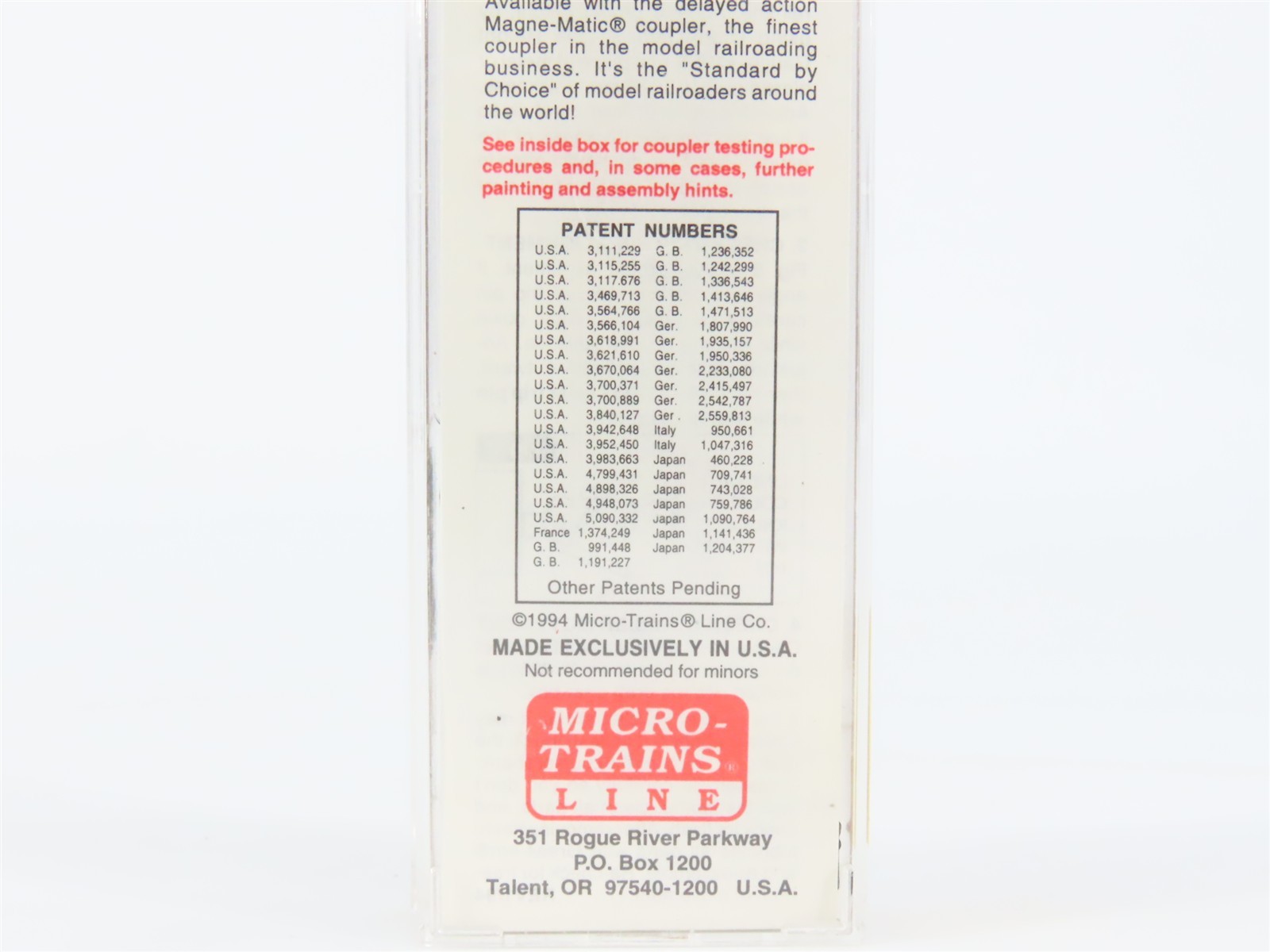 N Scale Micro-Trains MTL