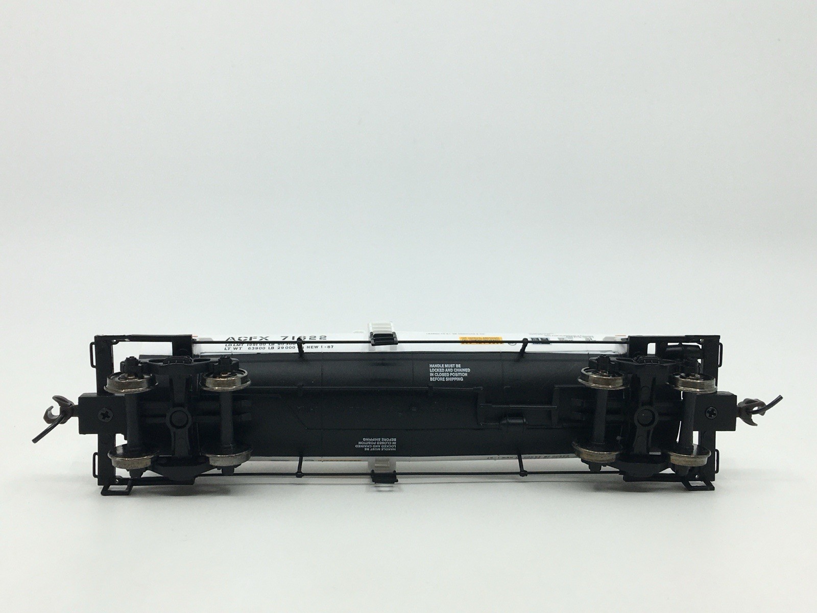 HO Atlas 1709-2 DuPont Ti-Pure ACF Kaolin Tank Car ACFX #71622 Metal Wheels