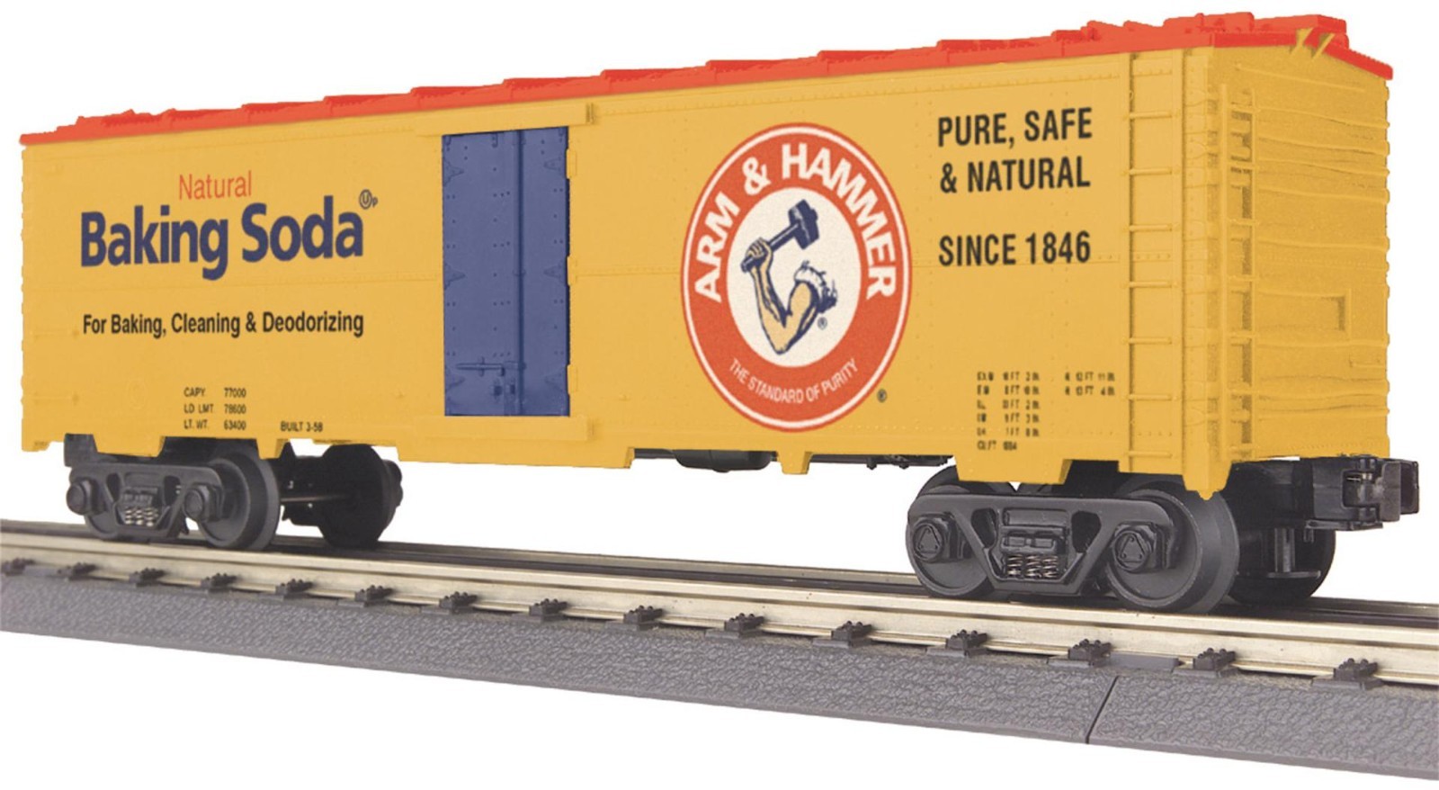 RAILKING 30-7841 ARM & HAMMER MODERN REEFER CAR LN