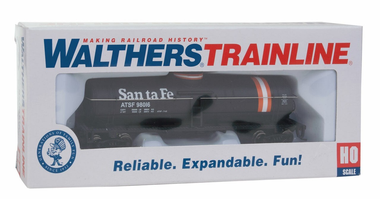 Walthers Trainline ~ HO Scale ~ Tank Car ~ Atchison Topeka & Santa Fe ~ 931-1444