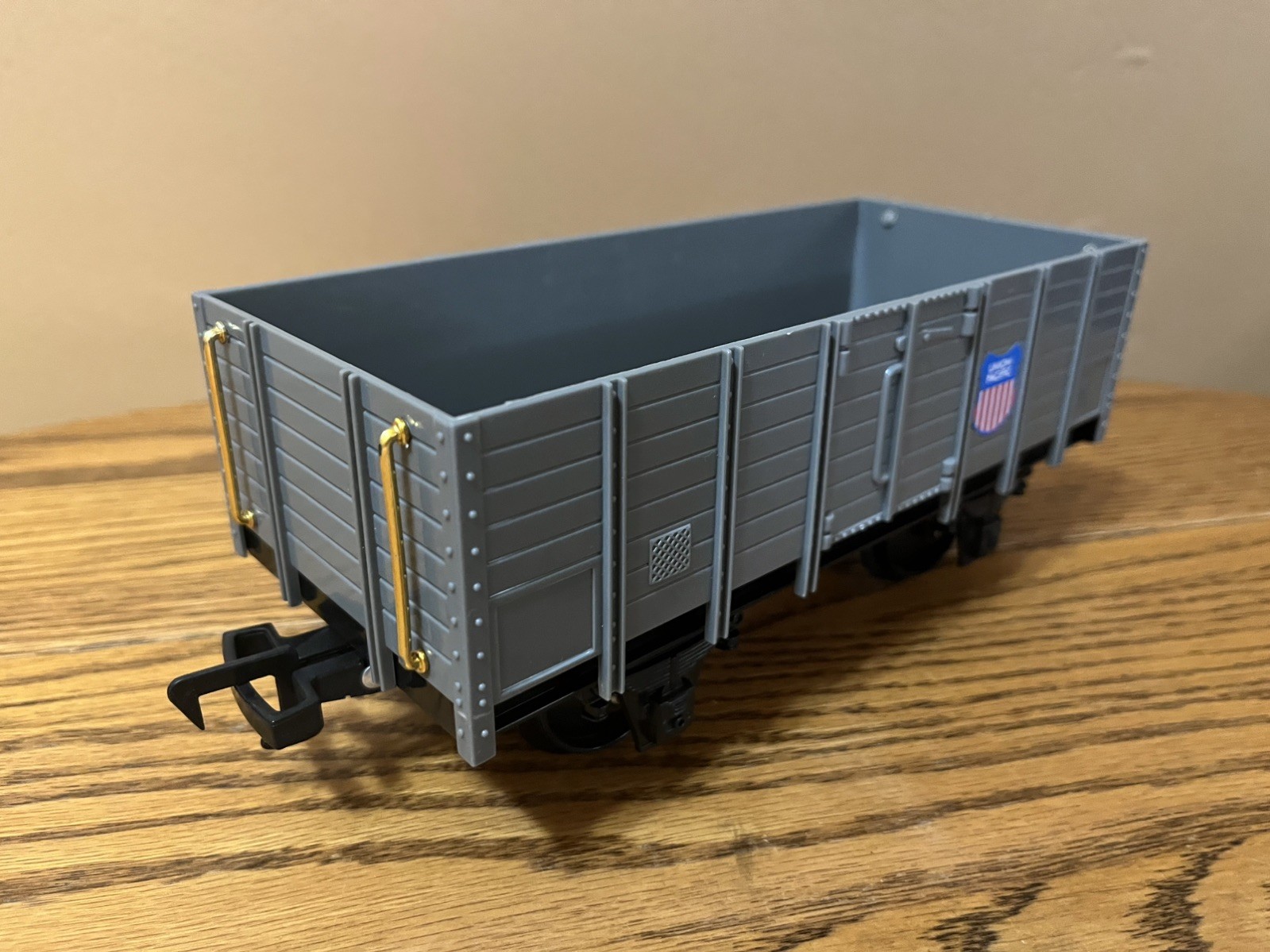 EZTEC SCIENTIFIC TOYS VINTAGE G GAUGE GRAY OPEN GONDOLA TRAIN CAR EXCELLENT COND