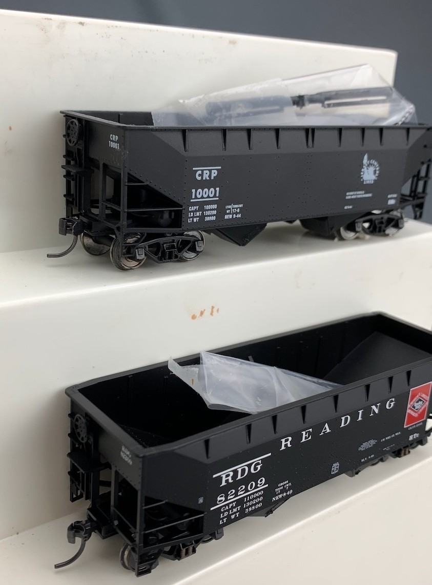 4X Lot HO 2-Bay Offset Side Hoppers B&O, RDG, New Jersey CRP HO8431