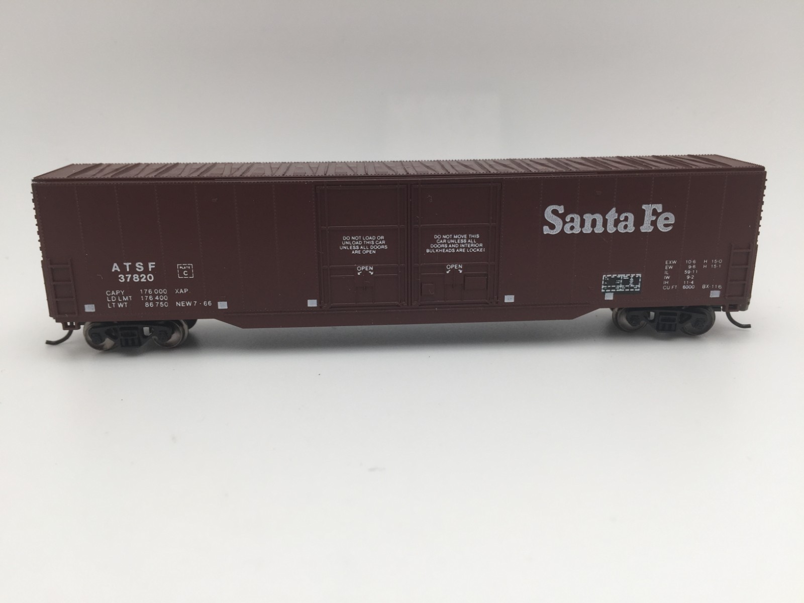Con-Cor N Scale 0001-5551 ATSF n 60′ Box Car FROM SET OF 12 Rd#37820