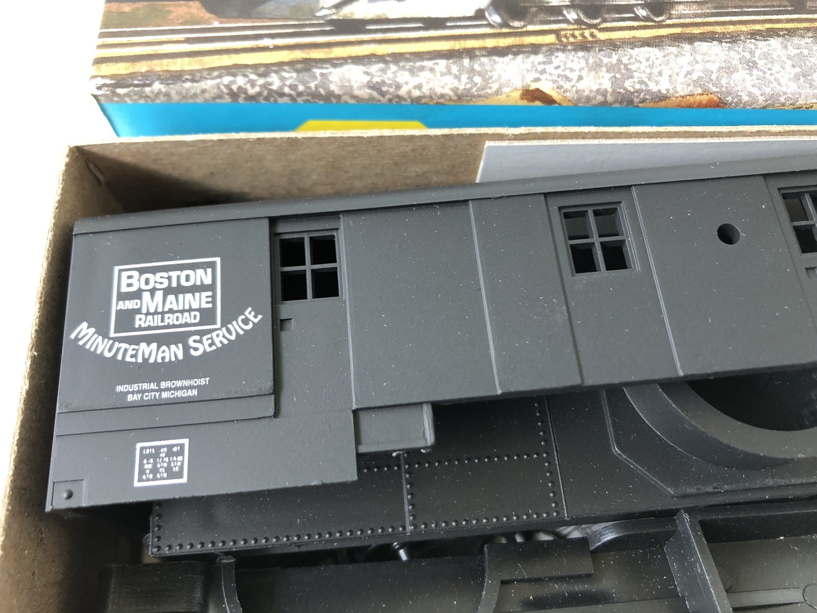 Athearn 200 Ton Crane Car, Boston & Maine Black #M3365 NIB Unassembled Kit
