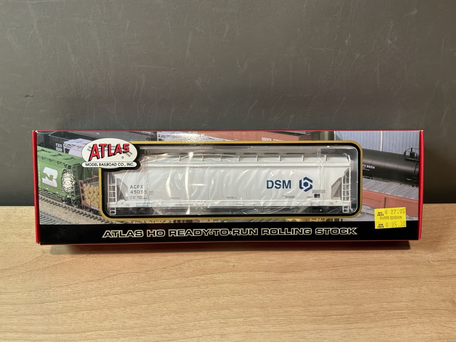 Atlas 1516-1 Ho Melamine America Pressuraide Centerflow Hopper ACFX 45055 NIB