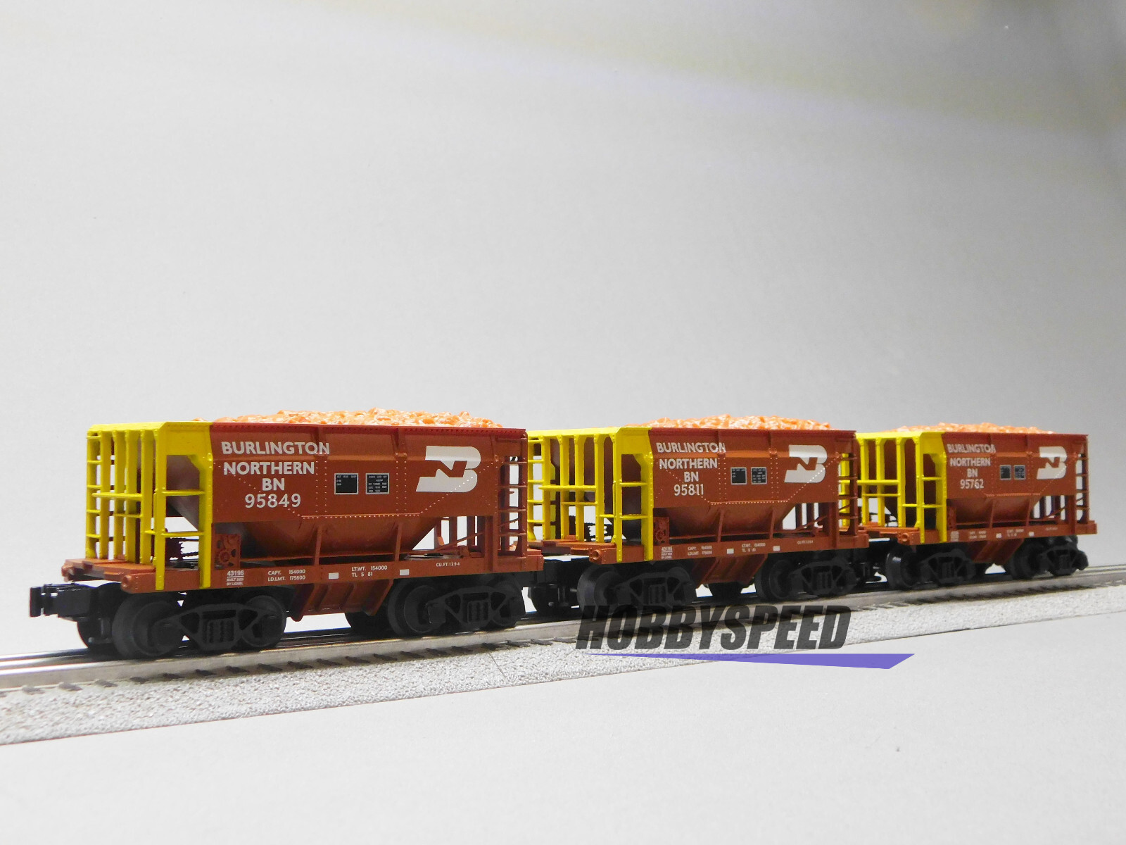 LIONEL BURLINGTON NORTHERN STANDARD O ORE CAR 6 PACK #2 O GAUGE 2243190 NEW