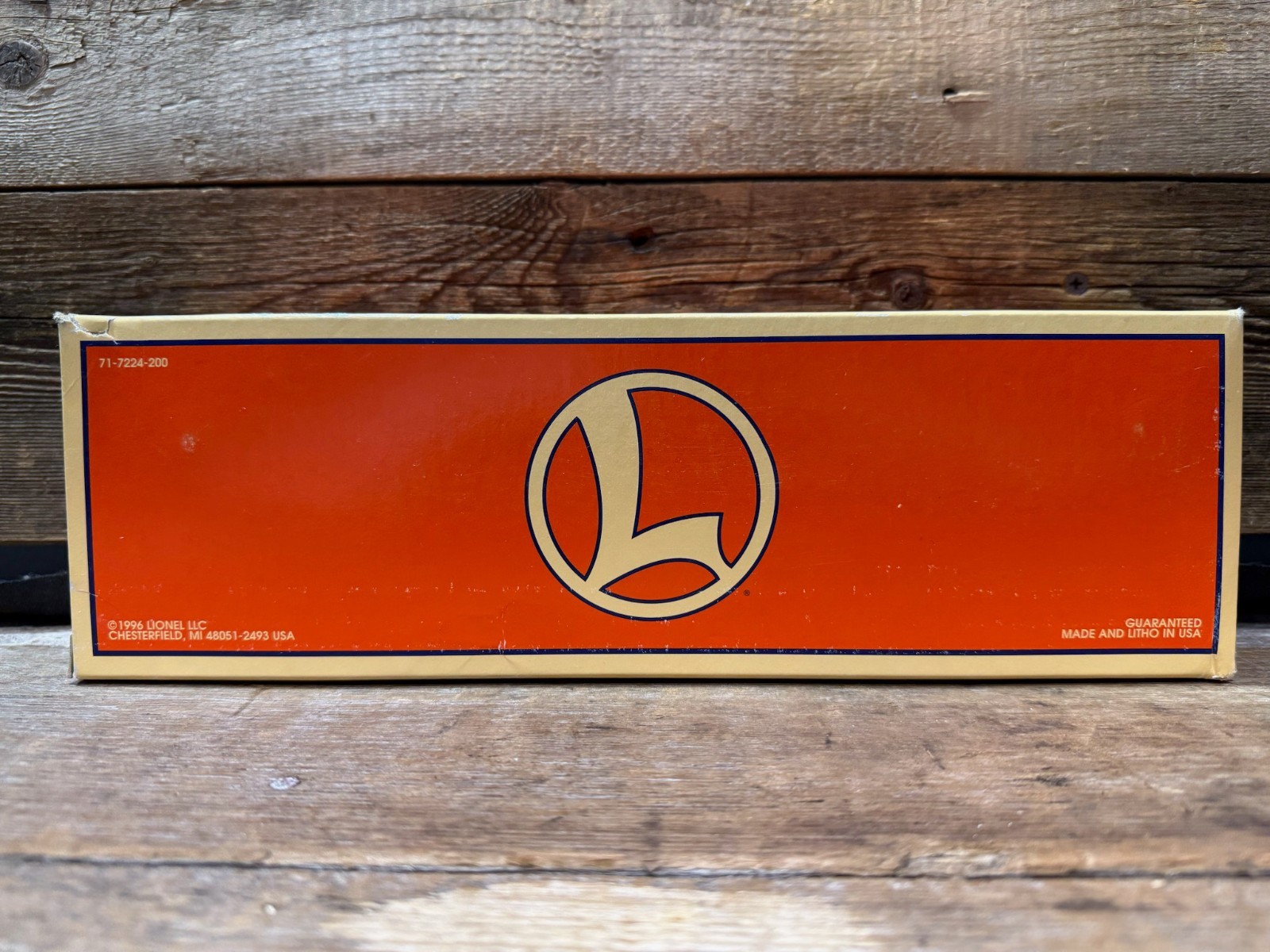 1996 Lionel, 9820 Cotton Belt, Standard O Gondola with Scrap-Metal Load, NIB