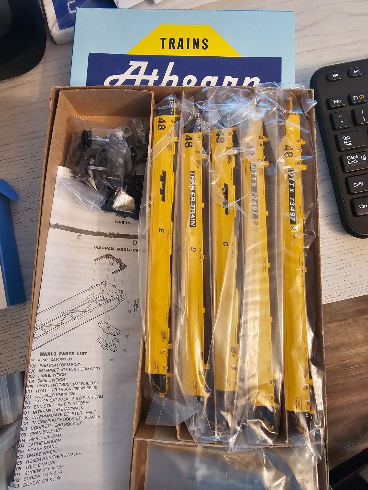 ATHEARN HO 5911 GUNDERSON MAXI III KIT 5-Unit Set
