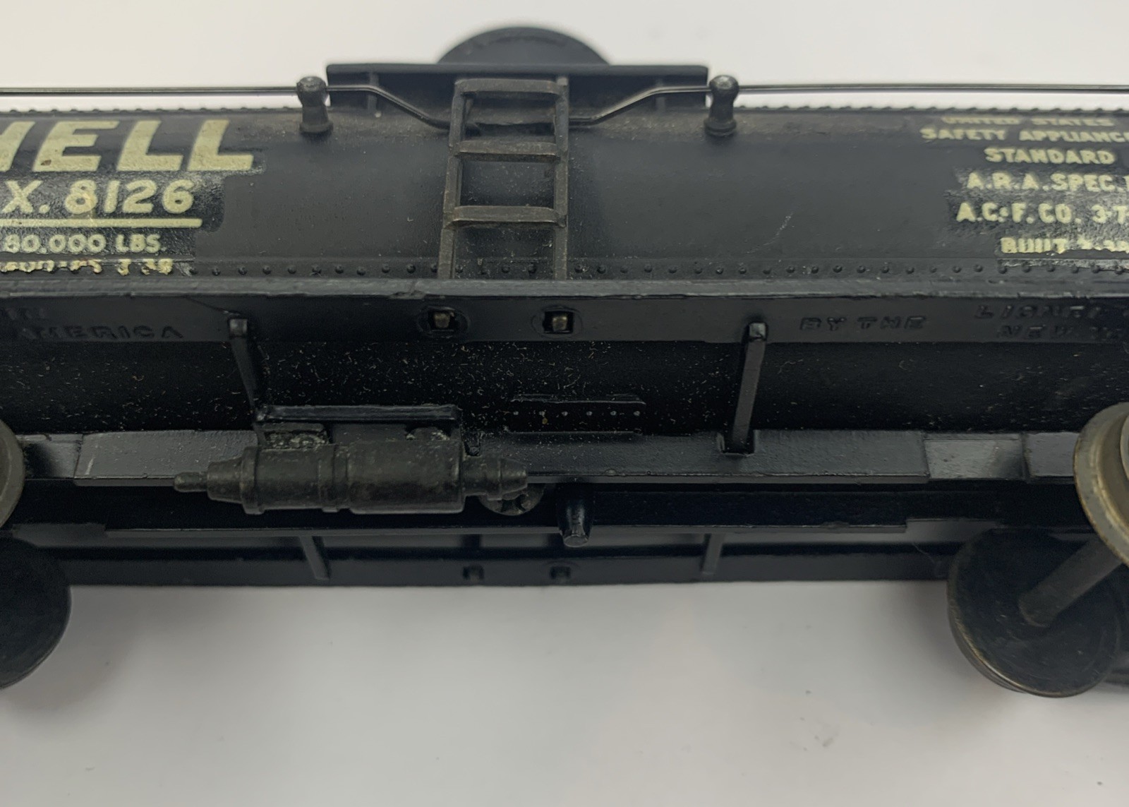 Lionel Prewar 0015 3 Rail Super Detail Black Shell Tanker 1938-1942 SEPX 8126