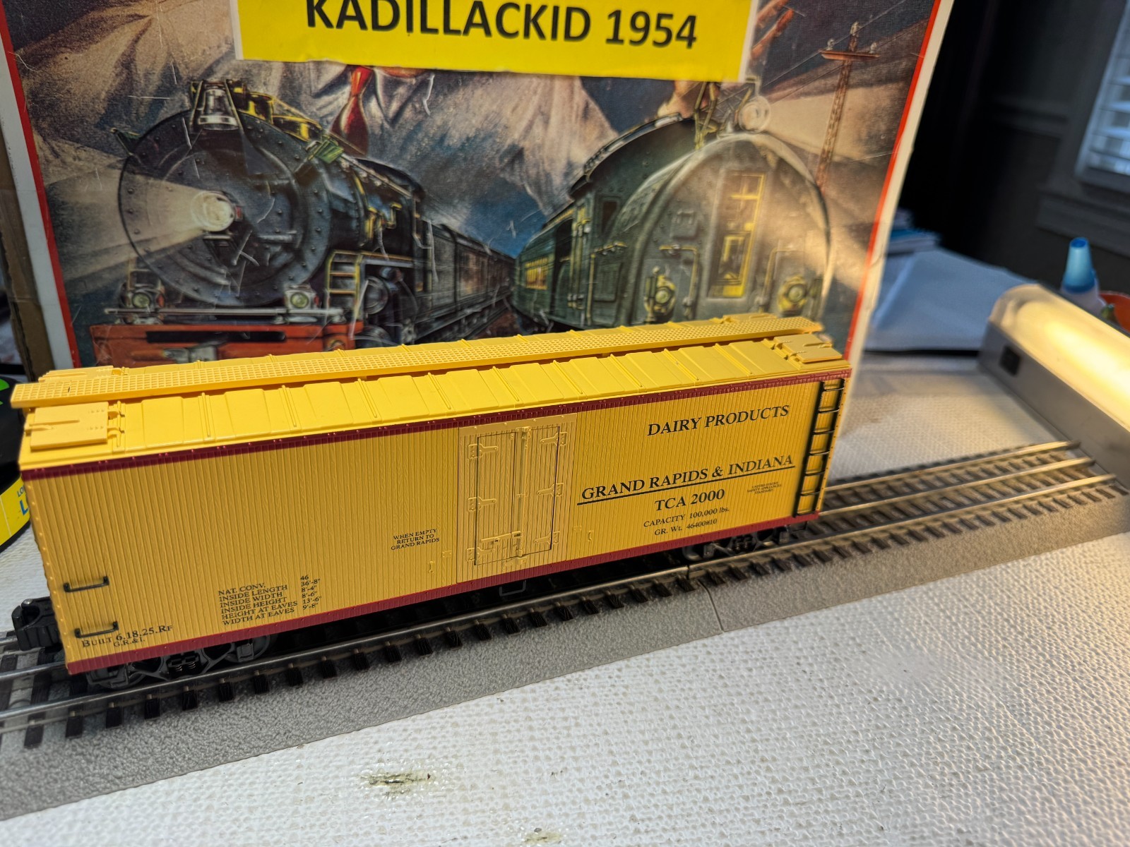🚂 K-LINE -STANDARD O – Dairy Products Grand Rapids & Indiana REEFER⚡ L2136