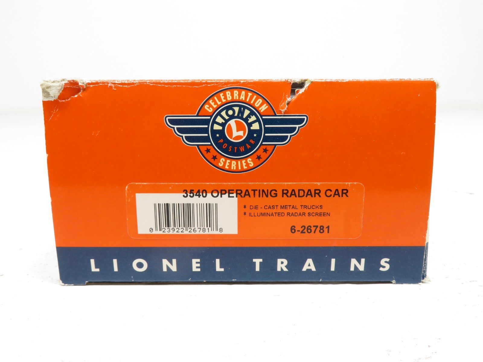 Lionel 6-26781 3540 Operating Radar Car LN