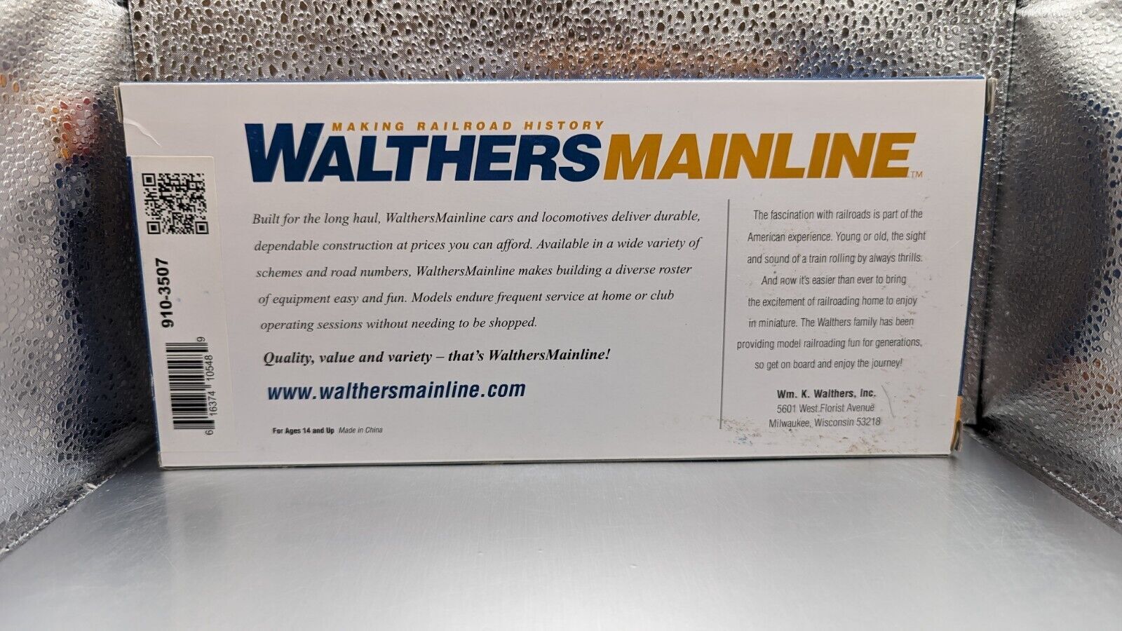 WALTHERS HO 40′ Steel Meat Reefer Kansas Packing Co. Art #91661 910-3507 Plastic