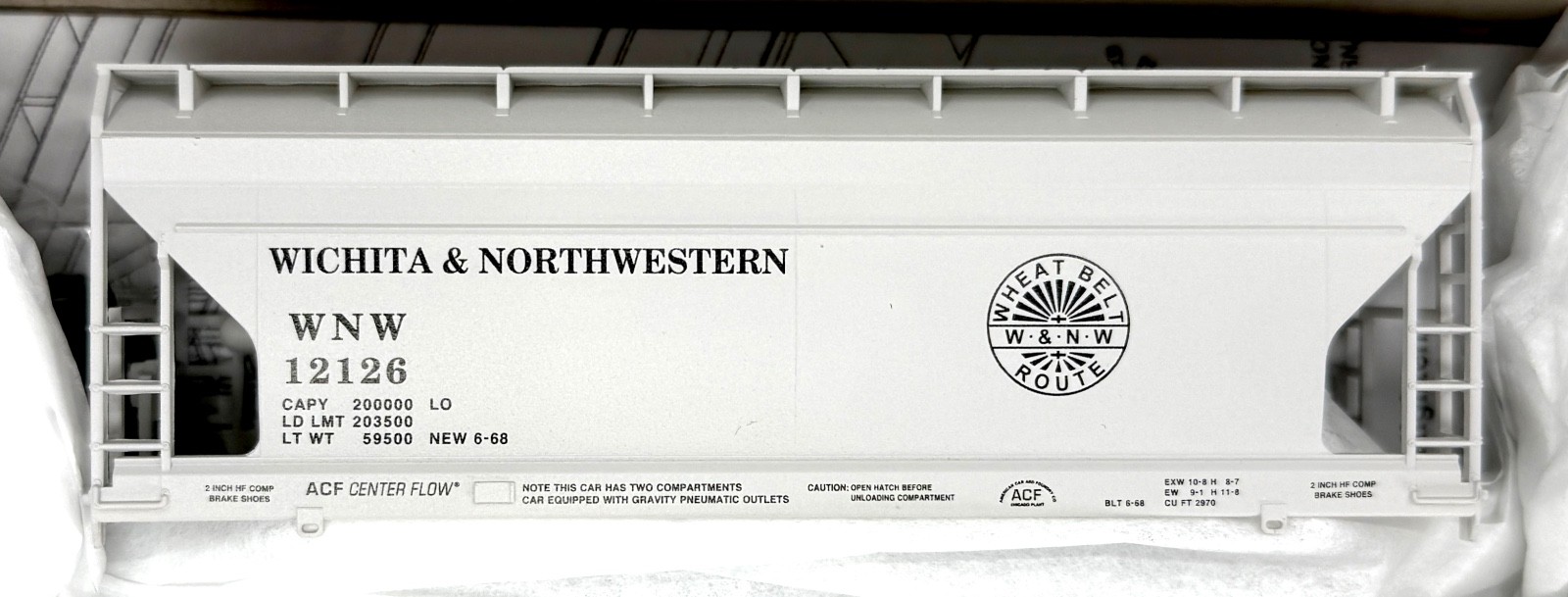 1st # 2025-Release Custom Freelance Wichita & Northwestern Accurail Centerflow