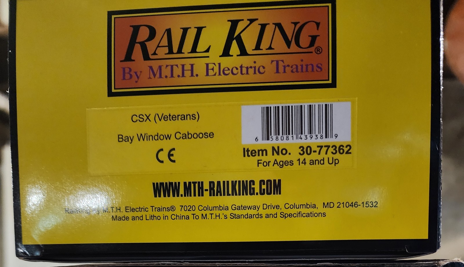 MTH RAILKING O #1776 CSX Spirit Of Armed Forces BAY WINDOW CABOOSE 30-77362