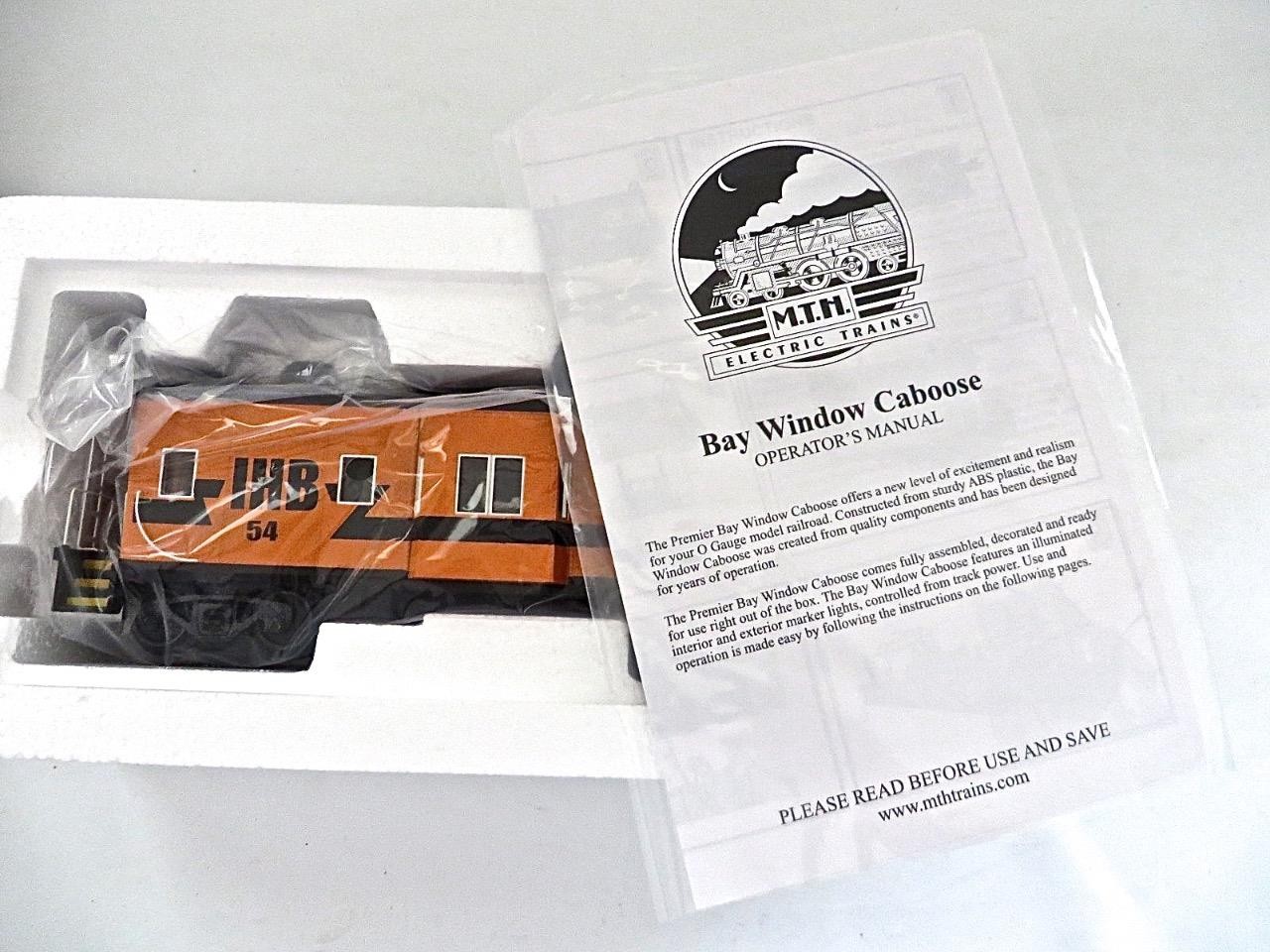 O Gauge MTH 20-91773 Indiana Harbor Belt Bay Window Caboose #54 Brand New