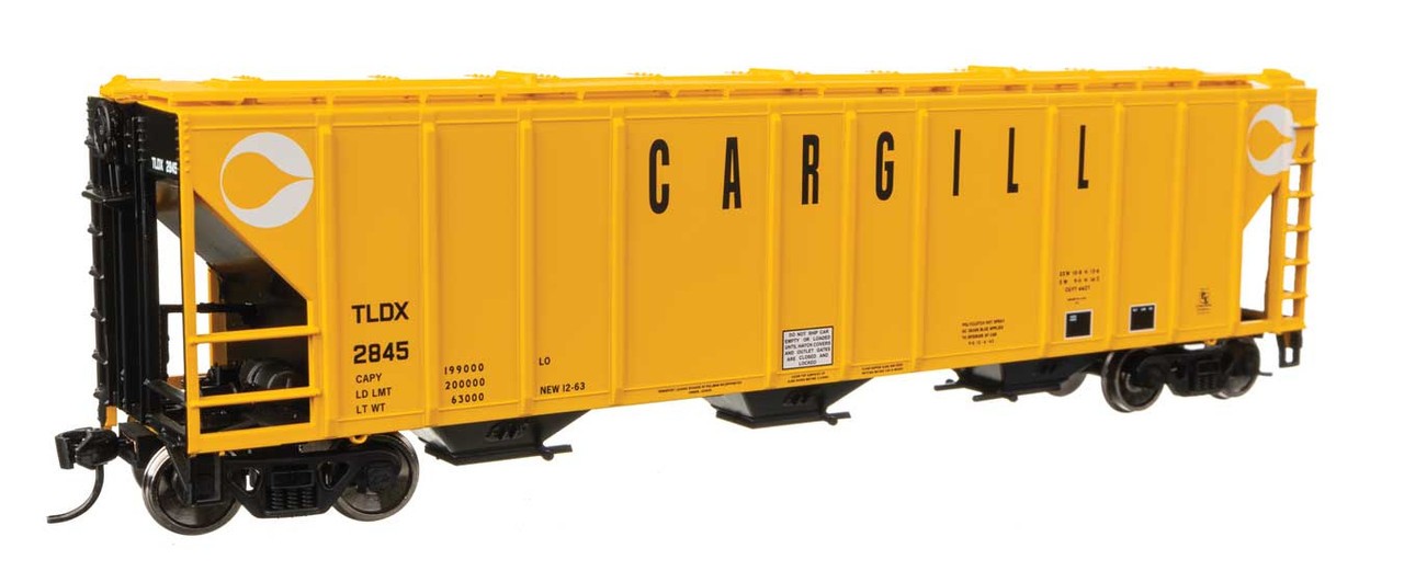 Walthers ~ HO Scale ~ 50′ Pullman-Standard PS2-CD 4427 ~ Cargill TLDX #2845