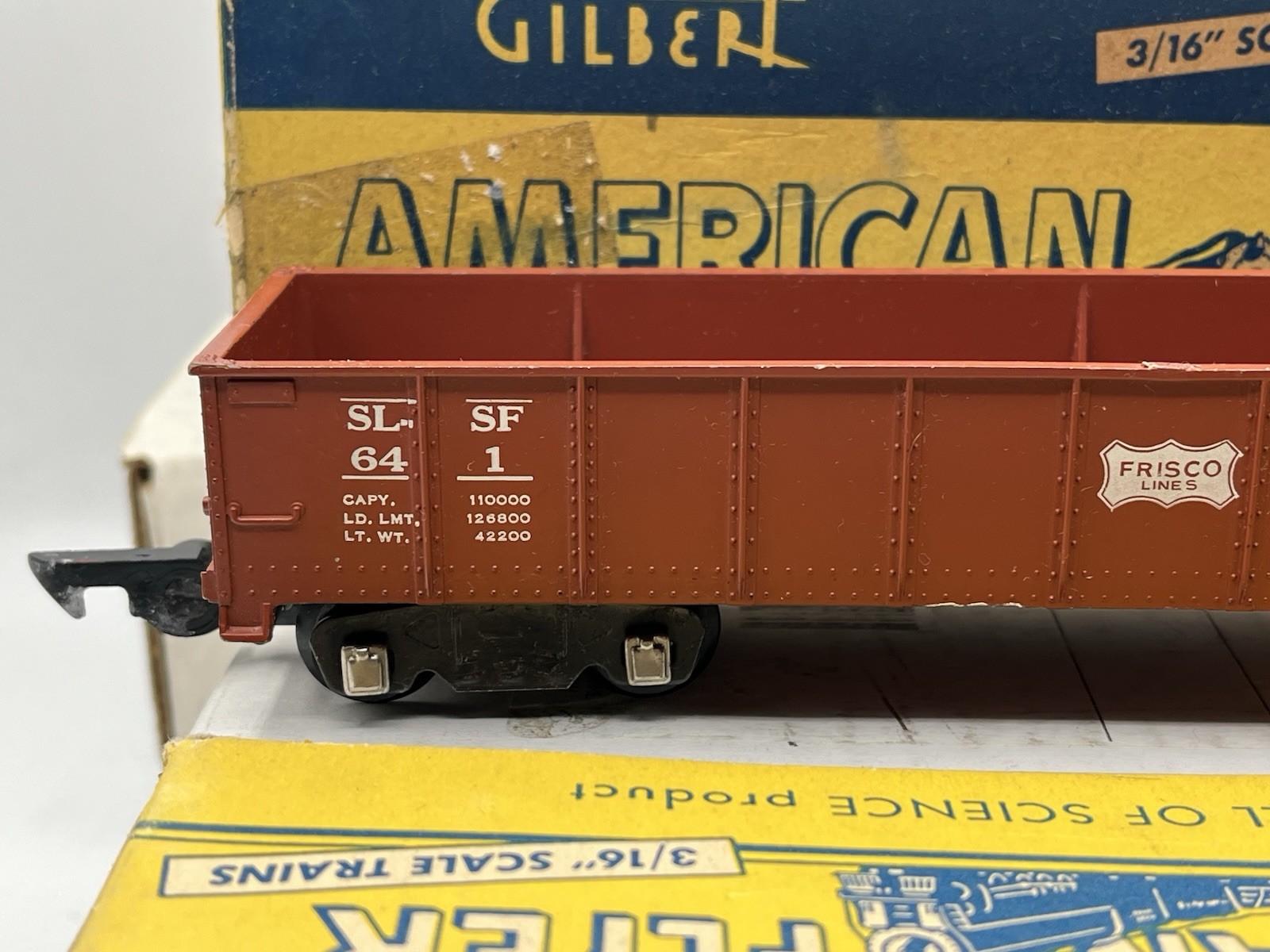 Gilbert American Flyer S Gauge 641 Frisco Gon & 620 Southern Gon – 1953 Only
