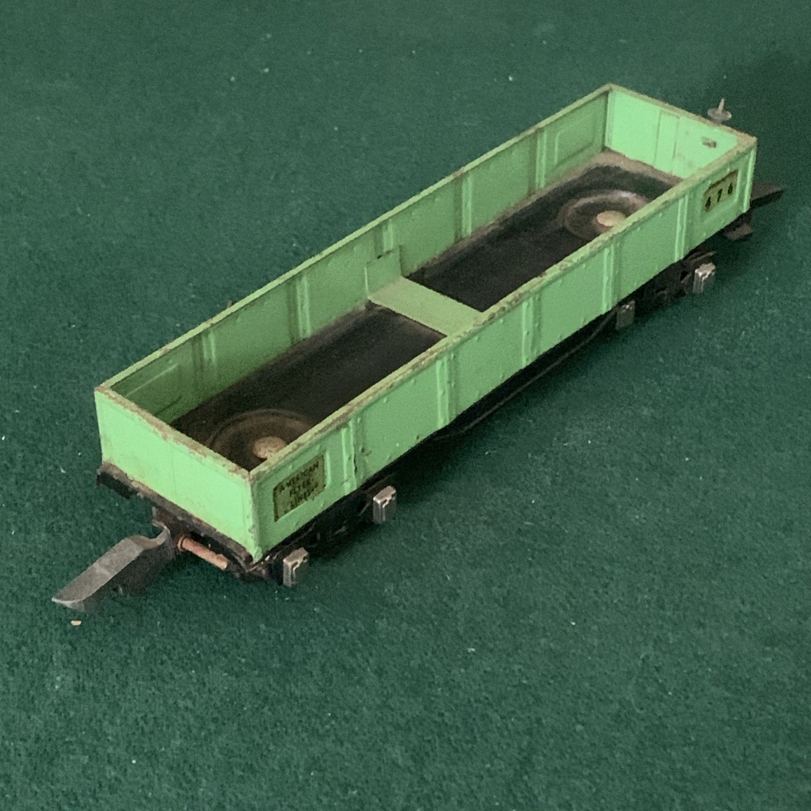 Vintage AMERICAN FLYER Lines Pre-War #476 Gondola, Green, O Gauge