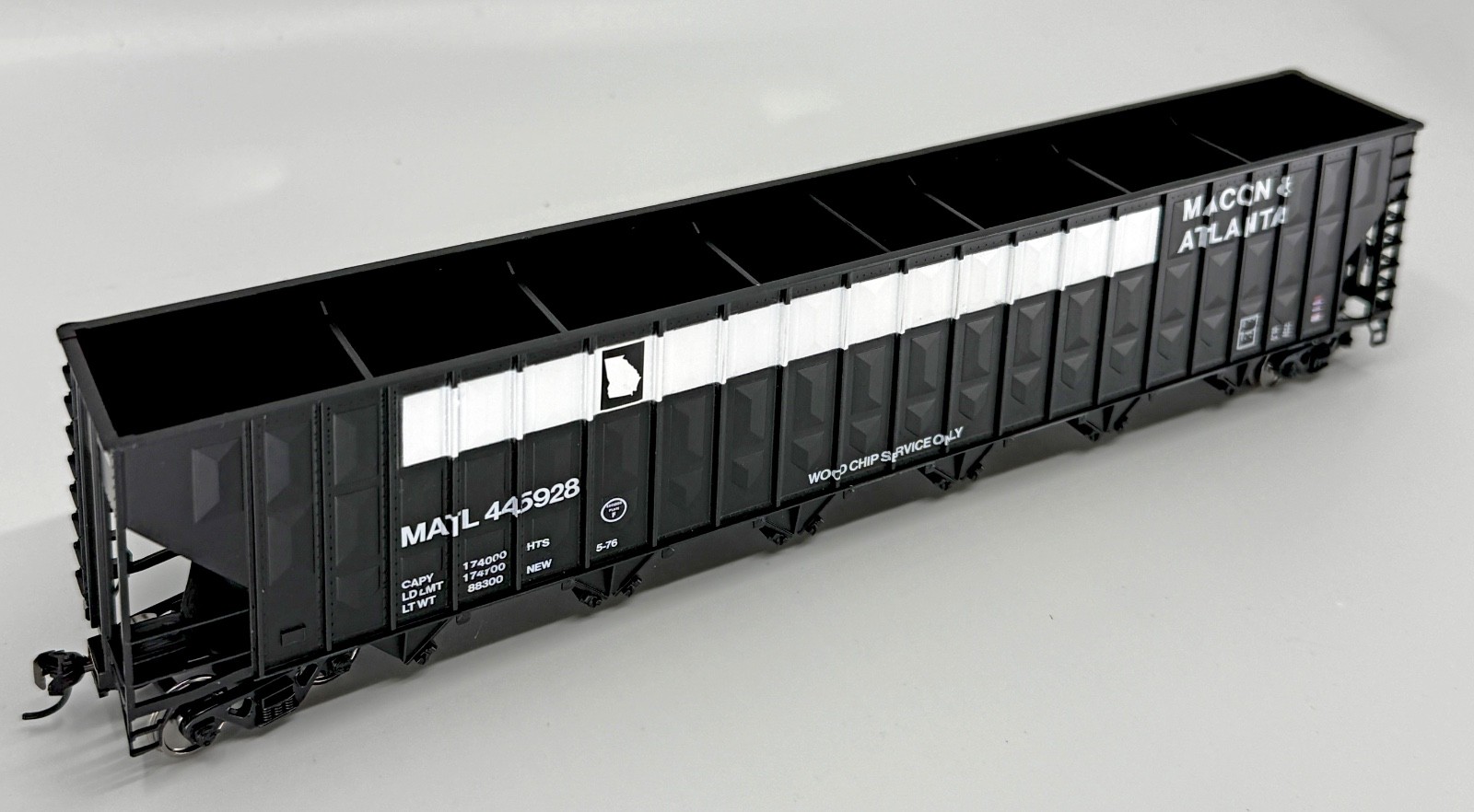 2026 Release Macon & Atlanta Custom Freelance Walthers 7000cf Wood Chip Hopper