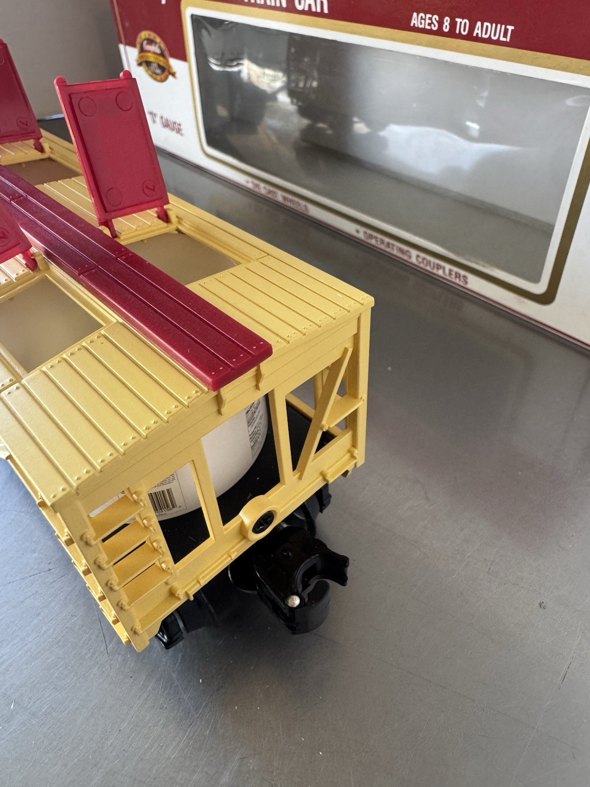 K-Line Campbells Soup Vat Car K675401 125th Anniversary O Gauge 1996 Top Doors