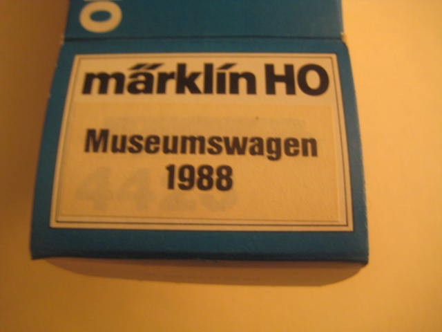 Marklin H0 1988 Museum Car (Museumwagen) in its original box NIB