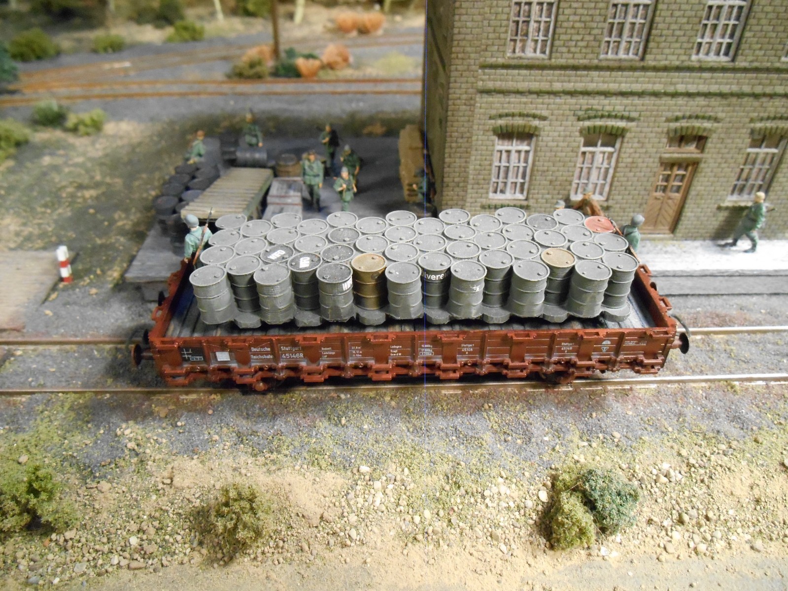 HO Roco Minitanks German Army Fuel Car A2839 Custom Hand Painted