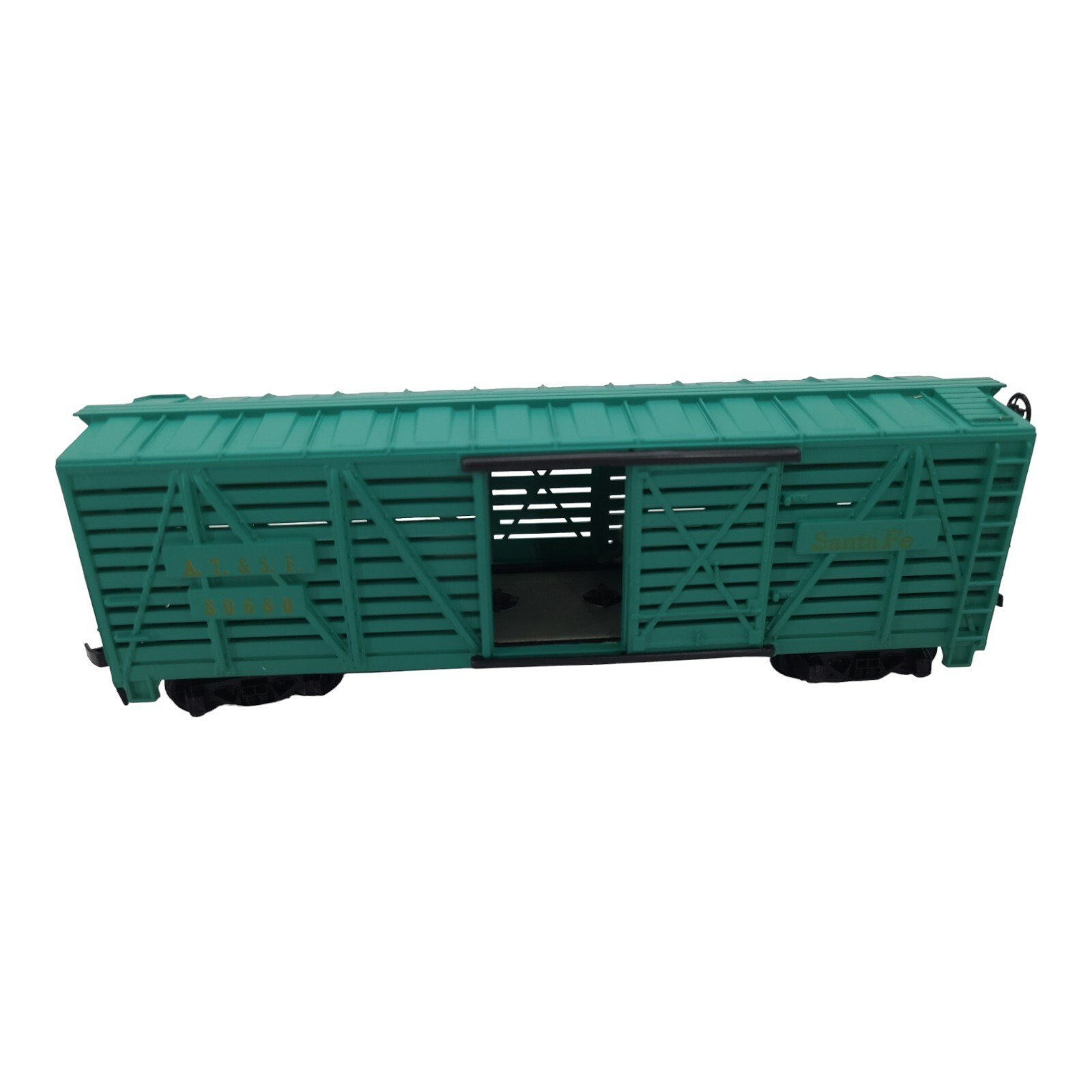Tyco HO Scale Santa Fe 40′ Stock Car No. 312E Model Train
