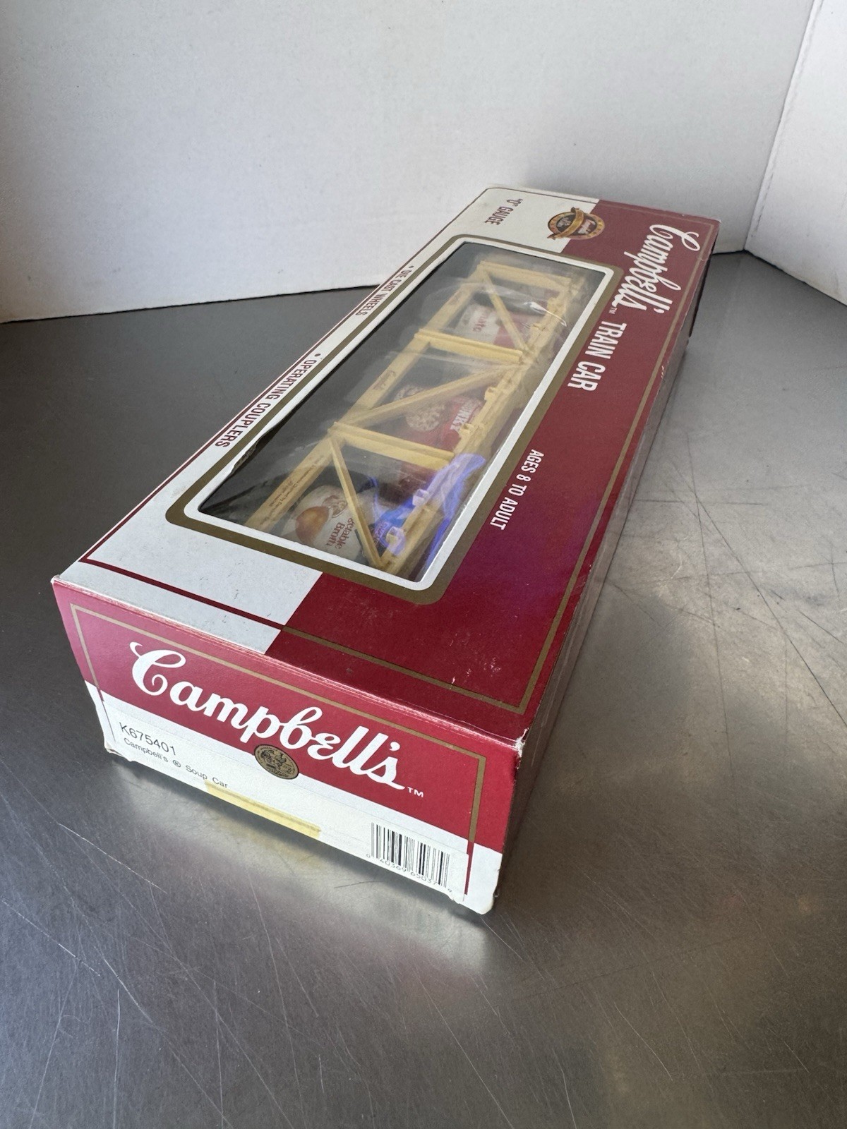 K-Line Campbells Soup Vat Car K675401 125th Anniversary O Gauge 1996 Top Doors