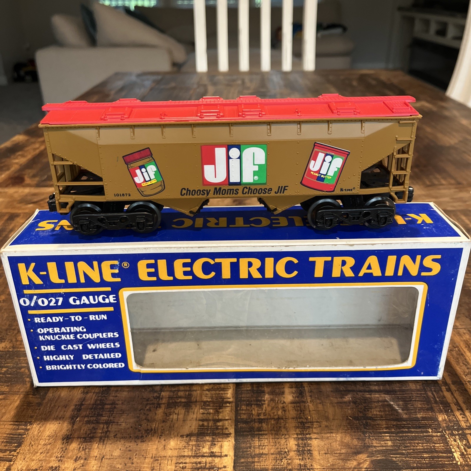 K-Line Jif Peanut Butter Car, O / 027 Choosy Moms Choose Jif, Lot 1