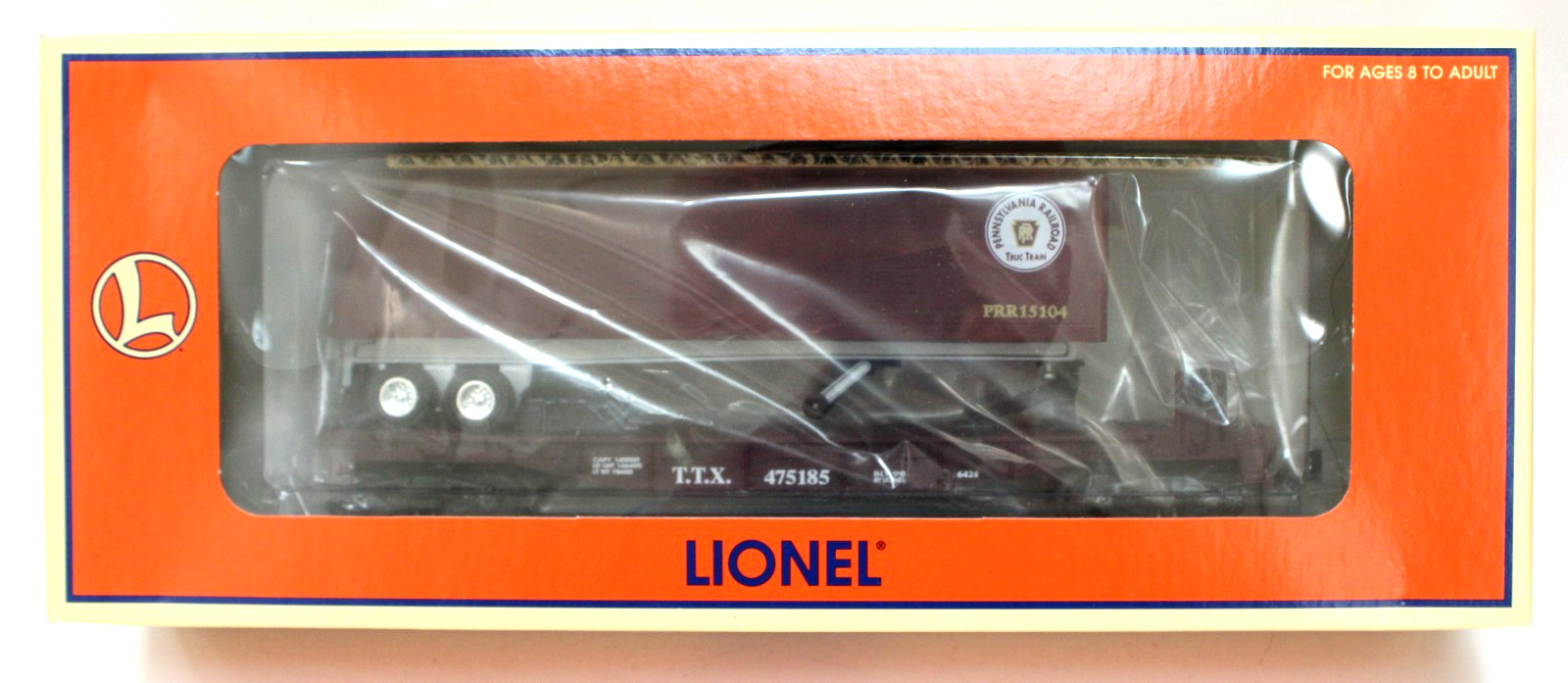 Lionel 6-26951 O PRR Flat Car w Trailer TOFC 1:48 (scale) NIB 1998 USA Made