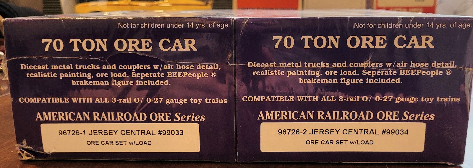 RMT – Jersey Central Lines 70 Ton Ore Car w/ Load – 2 Pack *NEW*