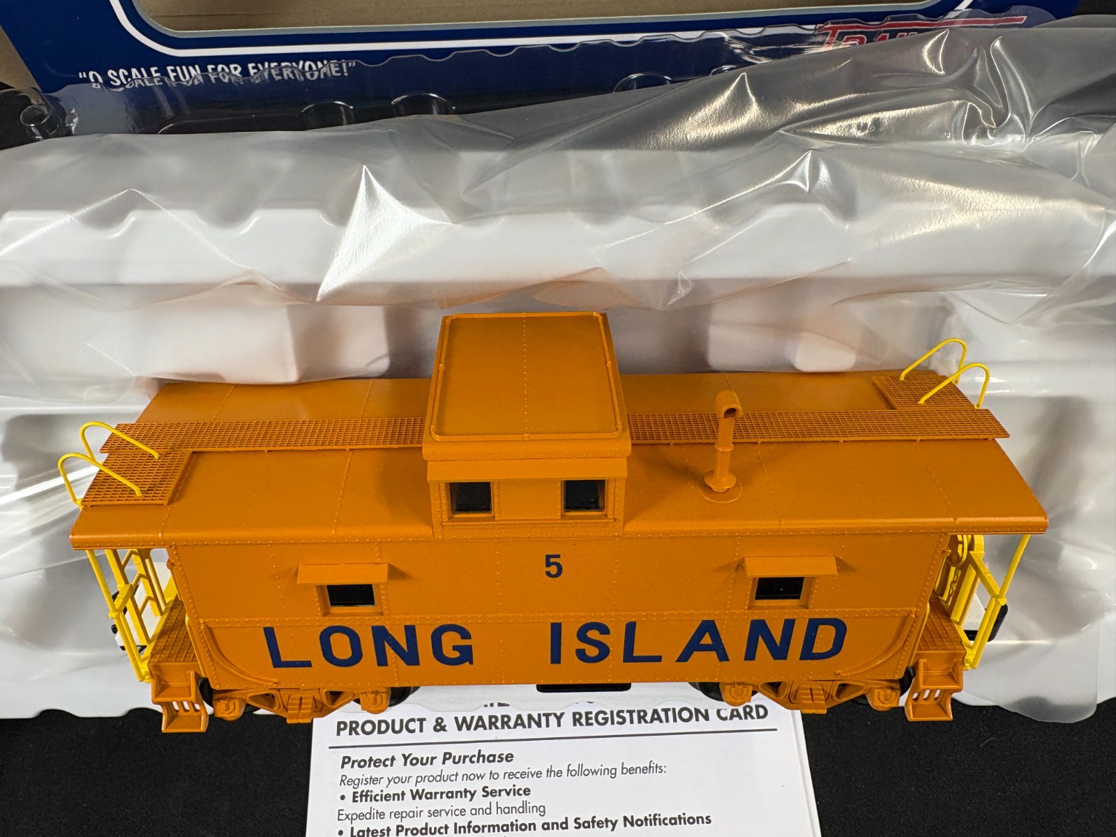 Atlas “O” Trainman 2003011-2 Long Island Railroad #5 Cupola Caboose 3-Rail(SR-1)