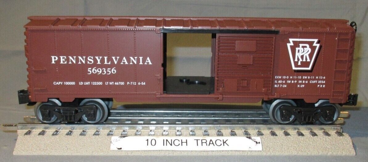 Lionel 36221 Pennsylvania PRR # 569356 Tuscan Boxcar O/027 ga. 2001/02