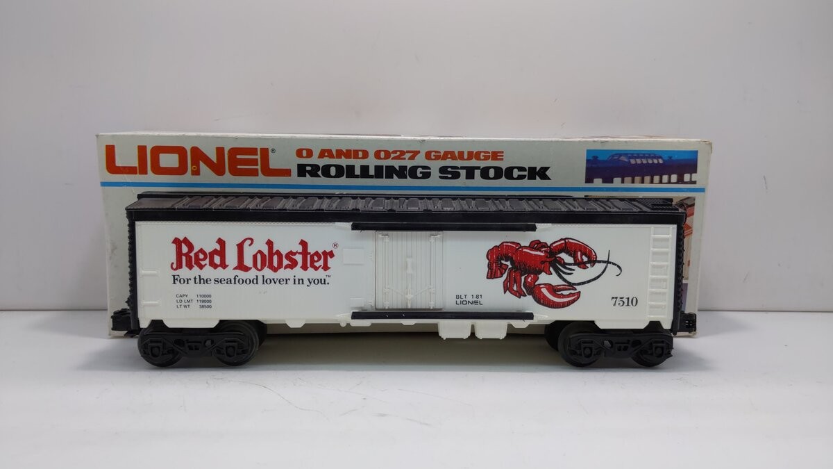 Lionel 6-7510 O Gauge Red Lobster Refrigerator Car LN/Box