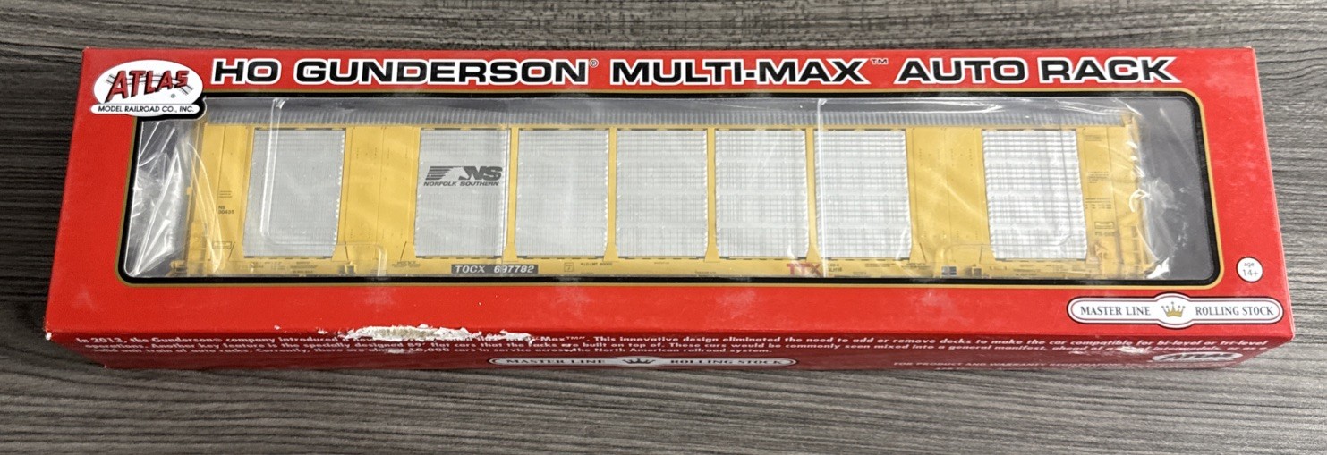 ATLAS Master Line HO RTR #20006192 Gunderson Multi-Max Auto Rack TOCX #697782 CC