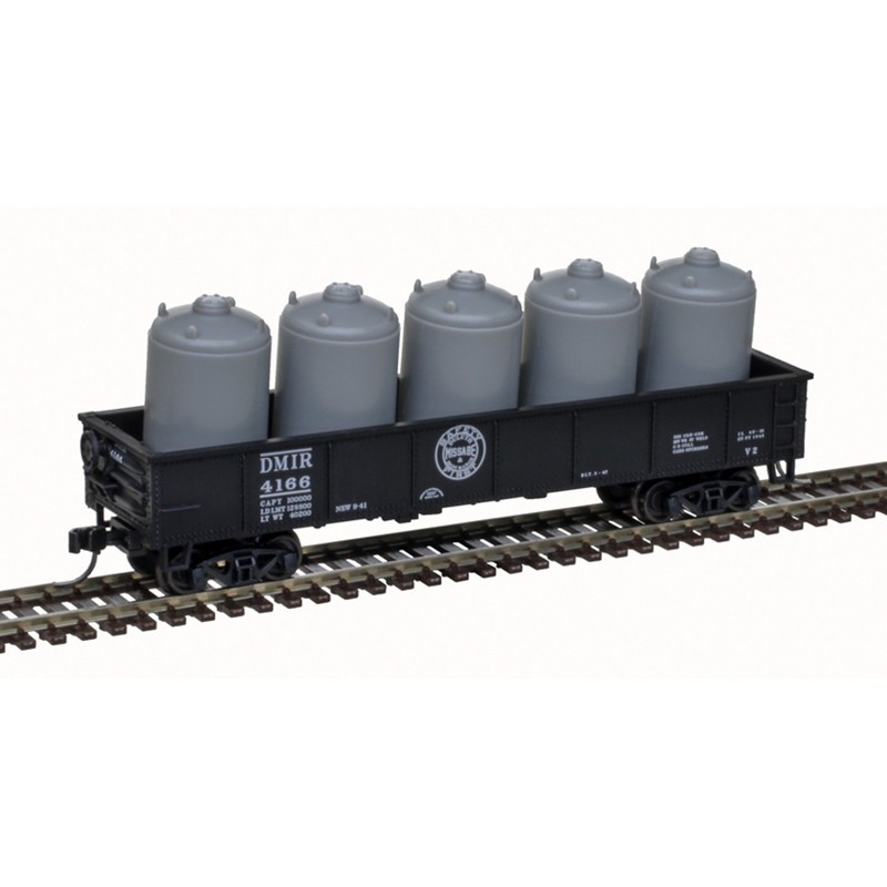 ATLAS N TRAINMAN 42′ GONDOLA W/LOAD DM&IR #4166 PN 50006751