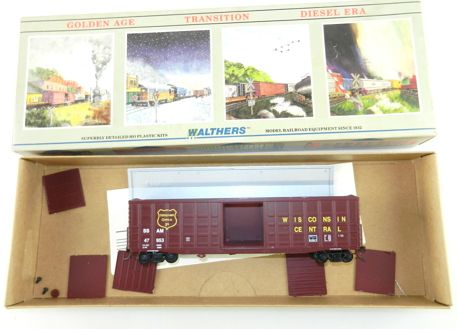 Walthers HO 932-4714 50′ Waffle Box Car WS 47953 ~Partial Custom Build~ T115