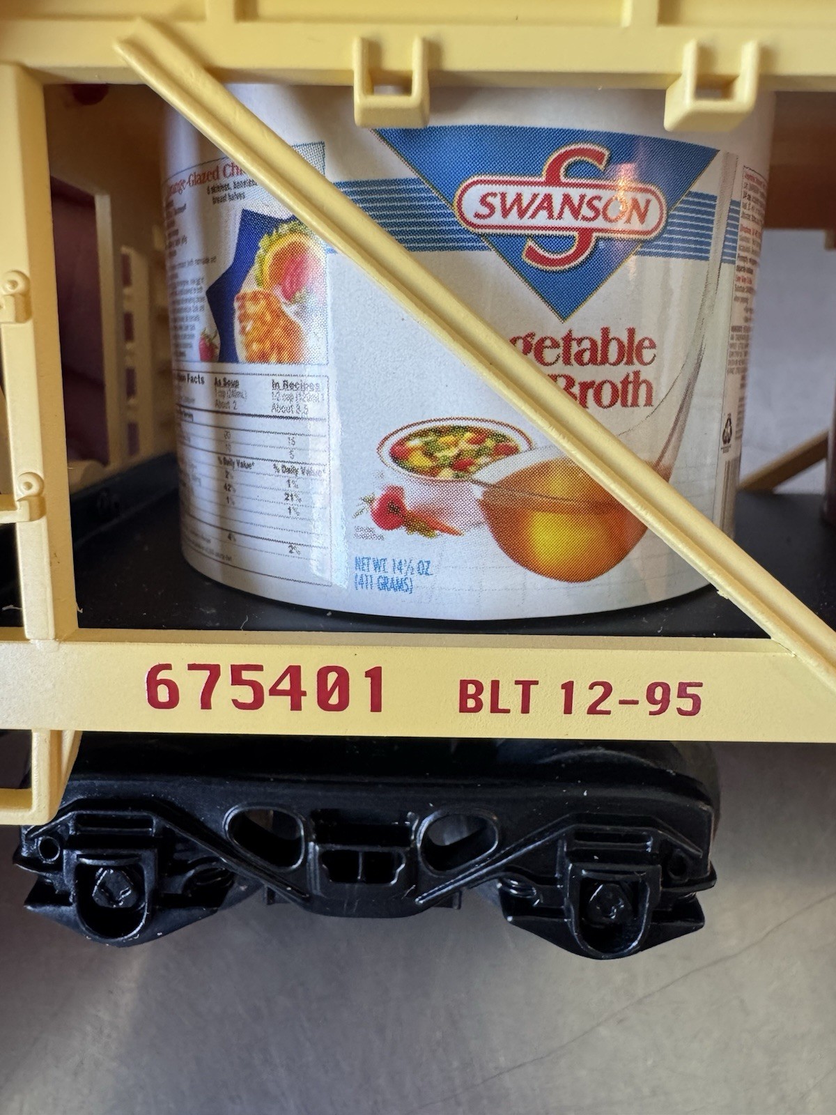 K-Line Campbells Soup Vat Car K675401 125th Anniversary O Gauge 1996 Top Doors