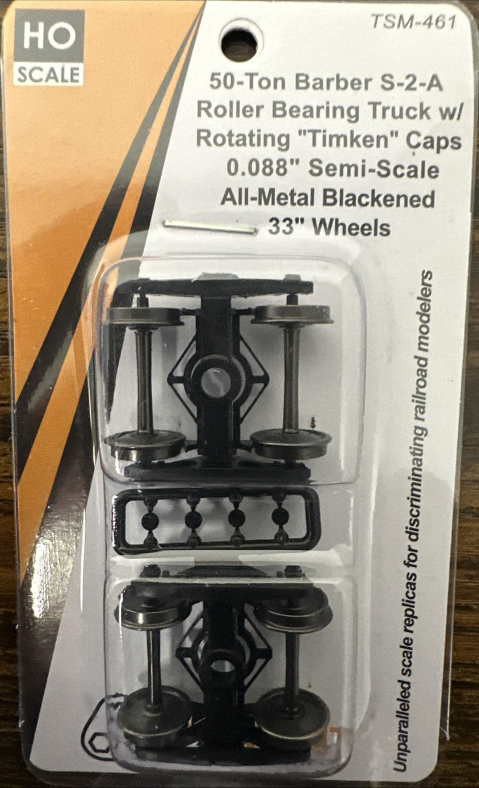 Tangent Scale Models HO Scale TSM-461 50-Ton Barber S-2-A Roller Bearing Trucks