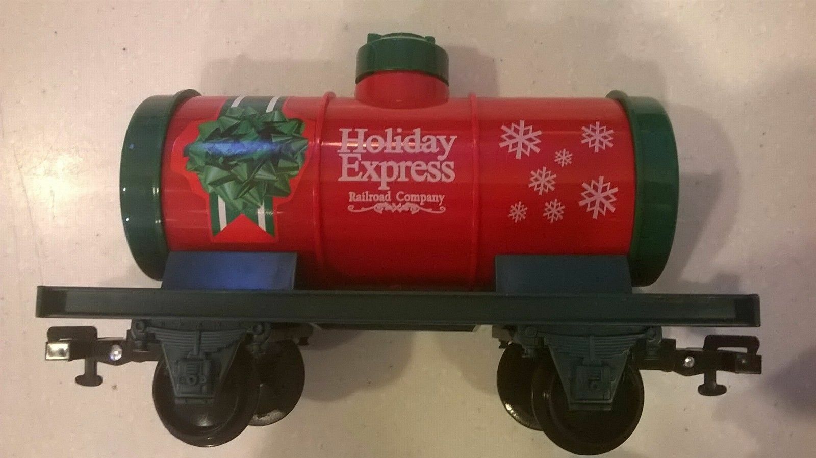 Eztec OIL TANKER-Scientific Toy-Red Christmas Train Car-North Pole Express